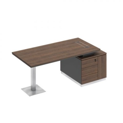 City СИ 105 ДГ АР ДГ Стол руководителя на опорной тумбе (левый/правый)