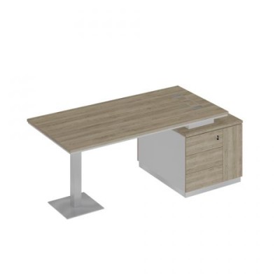 City СИ 105 ДС БП ДС Стол руководителя на опорной тумбе (левый/правый)