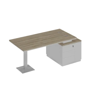 СИ 105 ДС БП БП Стол руководителя на опорной тумбе (левый/правый)