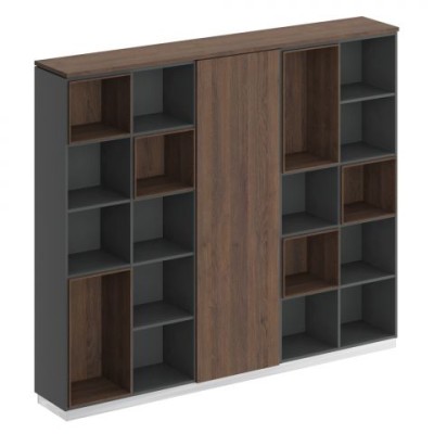 City СИ 304 ДГ АР ДГ Шкаф комбинированный (открытый - одежда узкий - открытый)