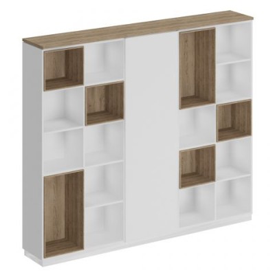 City СИ 304 ДС БП БП Шкаф комбинированный (открытый - одежда узкий - открытый)