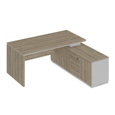 City СИ 107 ДС БП ДС Стол руководителя (опора ДСП) на опорной тумбе (левый/правый)