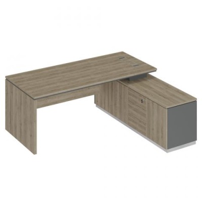 City СИ 108 ДС АР ДС Стол руководителя (опора ДСП) на опорной тумбе (левый/правый)