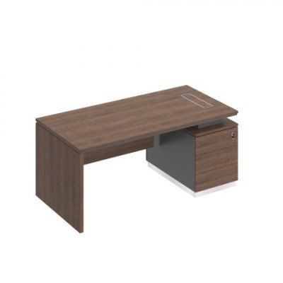 City СИ 109 ДГ АР ДГ Стол руководителя (опора ДСП) на опорной тумбе (левый/правый)