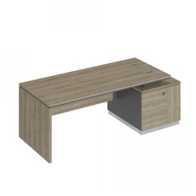 City СИ 111 ДС АР ДС Стол руководителя (опора ДСП) на опорной тумбе (левый/правый)