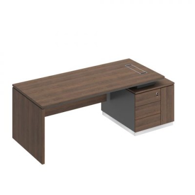 City СИ 112 ДГ АР ДГ Стол руководителя (опора ДСП) на опорной тумбе (левый/правый)