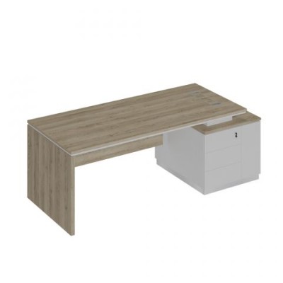 City СИ 112 ДС БП БП Стол руководителя (опора ДСП) на опорной тумбе (левый/правый)