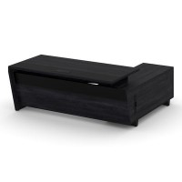 Корнер COR.SRT-20-L (Каштан тоскана/Черный) Стол руководителя с опорной тумбой, левый