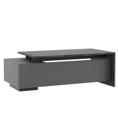 Dali DLI37210012 (эбен/антрацит) Стол письменный на опорной тумбе