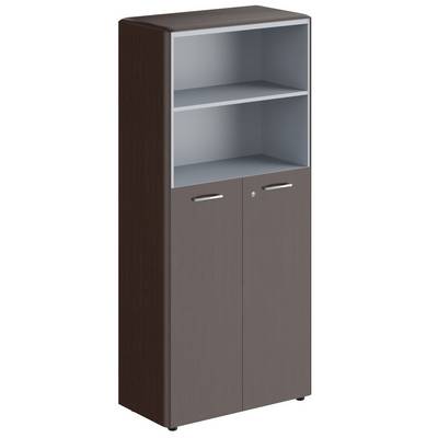 Dioni DHC 85.6(Z) (Венге магия) Шкаф с глухими средними дверьми с замком