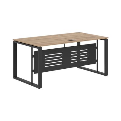 Энио EST 169M (дуб денвер светлый/антрацит) Стол руководителя 