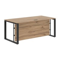 Энио EST 189H (дуб денвер светлый/антрацит) Стол руководителя 