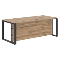 Энио EST 209H (дуб денвер светлый/антрацит) Стол руководителя 