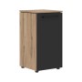 Энио MLC 42.1 (дуб денвер светлый/антрацит) Шкаф колонка с глухой малой дверью 