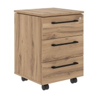 Энио MMC-3D.A (дуб денвер светлый/антрацит) Тумба подкатная 