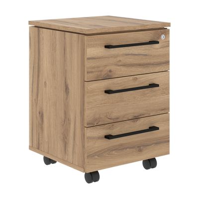 Энио MMC-3D.A (дуб денвер светлый/антрацит) Тумба подкатная 