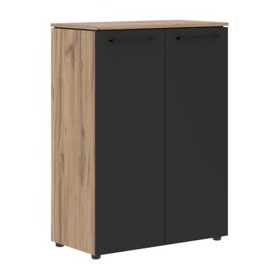 Энио MMC 85.1 (дуб денвер светлый/антрацит) Шкаф с глухими средними дверьми 