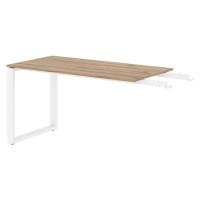 Энио EB 1470 (дуб денвер светлый/белый) Брифинг-приставка 