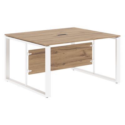 Энио ECT 1412 (дуб денвер светлый/белый) Стол для заседаний 