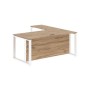Энио ECT 1819H L (дуб денвер светлый/белый) Стол с боковой приставкой, левый 
