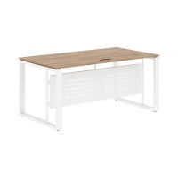 Энио EST 169M (дуб денвер светлый/белый) Стол руководителя 