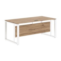 Энио EST 189 (дуб денвер светлый/белый) Стол руководителя 