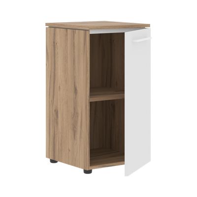 Энио MLC 42.1 (дуб денвер светлый/белый) Шкаф колонка с глухой малой дверью 