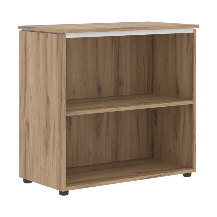 Стеллаж широкий Enio MLC 85 Дуб денвер светлый/белый, 854х423х821 мм