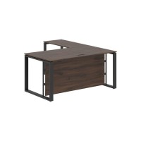 Энио ECT 1619H L (дуб денвер темный/антрацит) Стол с боковой приставкой, левый 