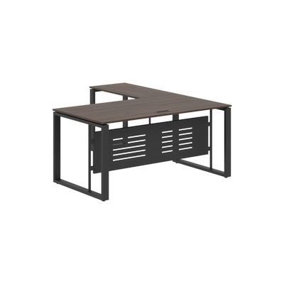 Энио ECT 1619M L (дуб денвер темный/антрацит) Стол с боковой приставкой, левый 