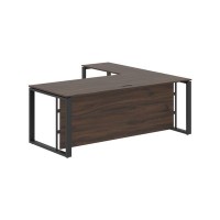 Энио ECT 2019H L (дуб денвер темный/антрацит) Стол с боковой приставкой, левый 