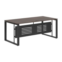 Энио EST 189M (дуб денвер темный/антрацит) Стол руководителя 