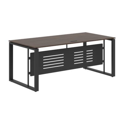 Энио EST 189M (дуб денвер темный/антрацит) Стол руководителя 