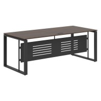 Энио EST 209M (дуб денвер темный/антрацит) Стол руководителя 