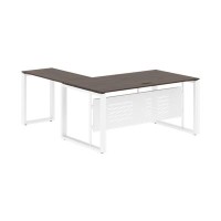 Энио ECT 1619M R (дуб денвер темный/белый) Стол с боковой приставкой, правый 