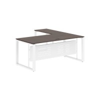 Энио ECT 1819M L (дуб денвер темный/белый) Стол с боковой приставкой, левый 