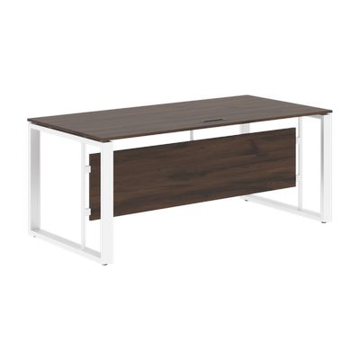 Энио EST 189 (дуб денвер темный/белый) Стол руководителя 