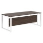 Энио EST 209 (дуб денвер темный/белый) Стол руководителя 