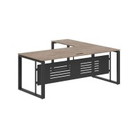 Enio ECT 2019M L (кария пальмира/антрацит) Стол с боковой приставкой, левый 