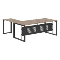 Enio ECT 2019M R (кария пальмира/антрацит) Стол с боковой приставкой, правый 