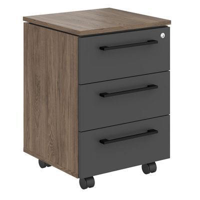 Enio MMC-3D.A (кария пальмира/антрацит) Тумба подкатная 