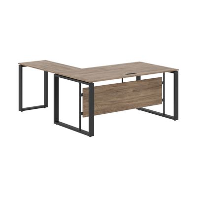 Энио ECT 1619 R (кария пальмира/антрацит) Стол с боковой приставкой, правый 