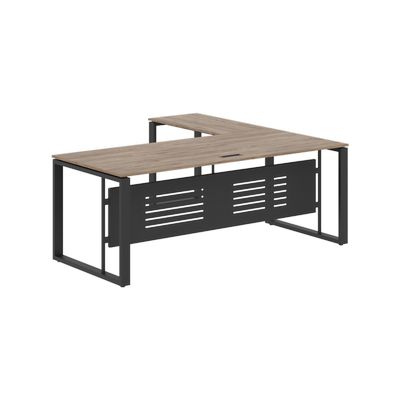 Энио ECT 2019M L (кария пальмира/антрацит) Стол с боковой приставкой, левый 