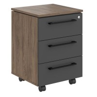 Энио MMC-3D.A (кария пальмира/антрацит) Тумба подкатная 