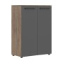 Энио MMC 85.1 (кария пальмира/антрацит) Шкаф с глухими средними дверьми 