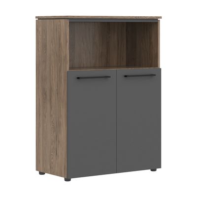 Энио MMC 85.3 (кария пальмира/антрацит) Шкаф с глухими малыми дверьми 