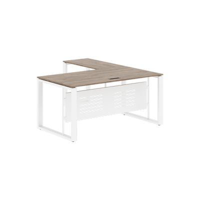 Энио ECT 1619M L (кария пальмира/белый) Стол с боковой приставкой, левый 