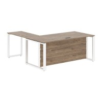 Энио ECT 1819H R (кария пальмира/белый) Стол с боковой приставкой, правый 