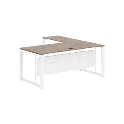 Энио ECT 1819M L (кария пальмира/белый) Стол с боковой приставкой, левый 
