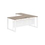 Энио ECT 1819M L (кария пальмира/белый) Стол с боковой приставкой, левый 